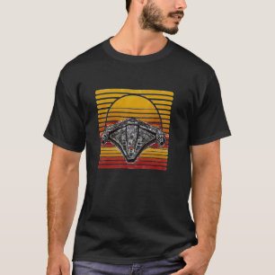 Retro Spaceship Vintage Sunset Sci-Fi T-Shirt