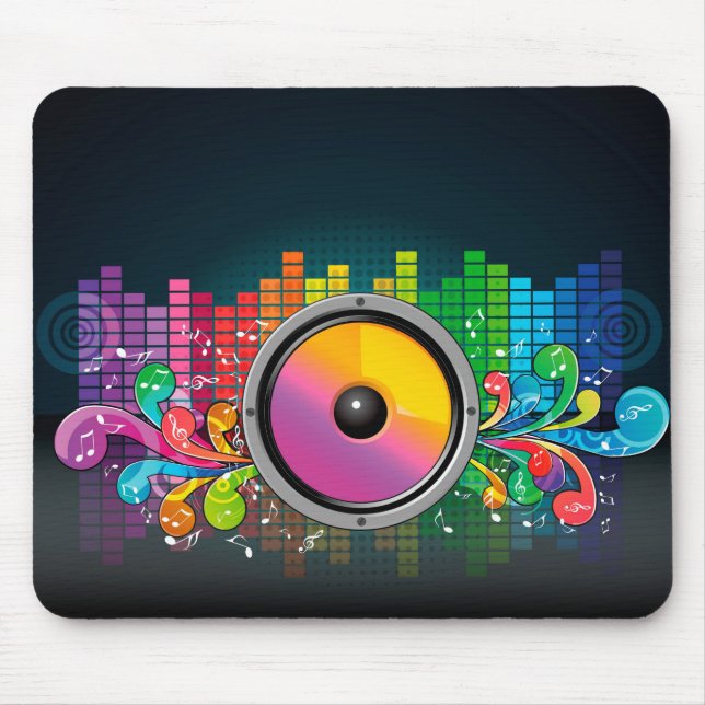 Retro Speaker Mouse Mat (Front)