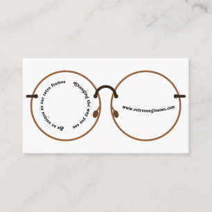 Retro Spectacles   Stylish Eyewear Professional Business Card