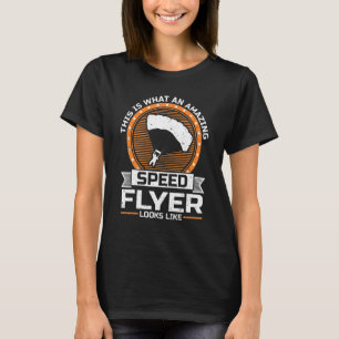 Retro Speed Flying Pilot Paragliding Vintage Speed T-Shirt