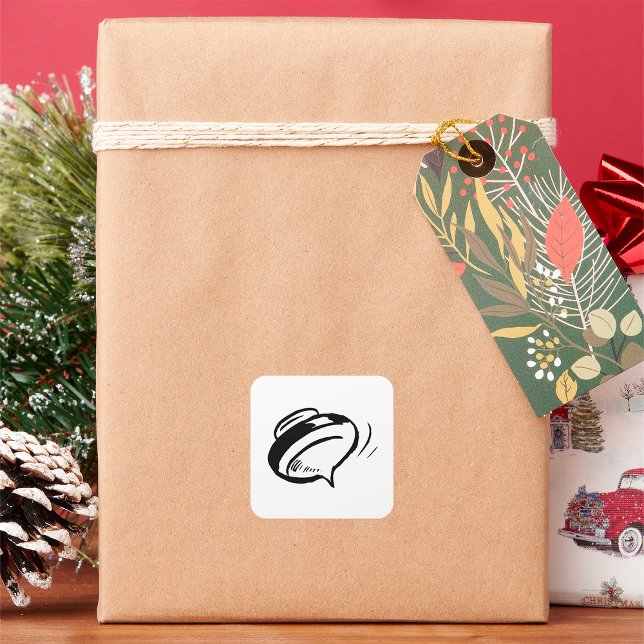 Retro Spinning Top Square Sticker (Creator Uploaded)