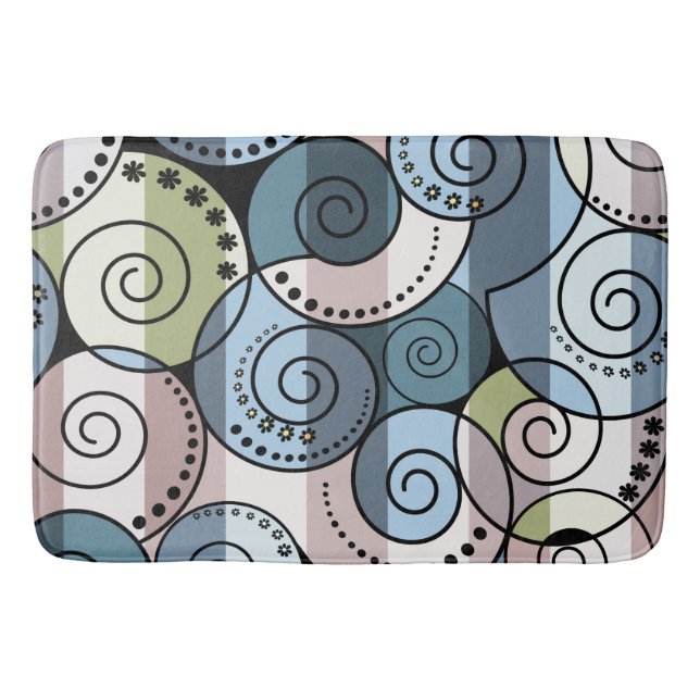 Retro, spiral bath mat (Front)