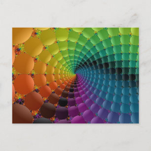 retro spiral postcard
