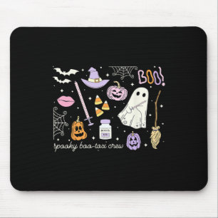 Retro Spooky Boo-tox Crew Aesthetic Injector Nurse Mouse Mat
