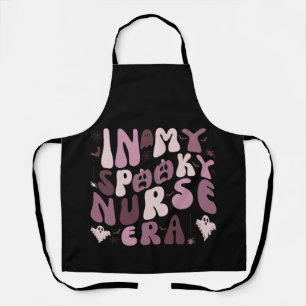 Retro Spooky Nurse Quote Nursing Halloween  Apron