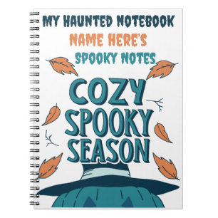 Retro Spooky Pumpkin Halloween Cosy Spooky Season Notebook