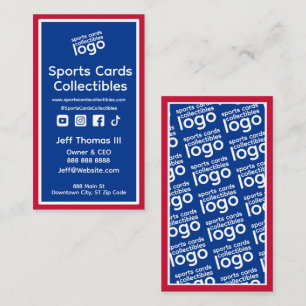 Retro Sports Cards Collectibles Business Card