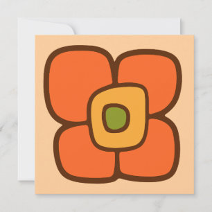 Retro Spring Blossom Invitation