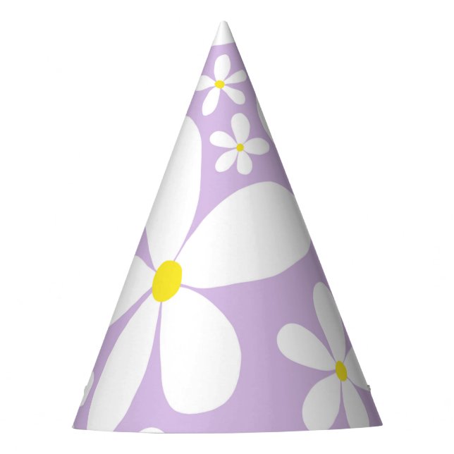 Retro Spring Daisies #1 #decor #art Party Hat (Front)