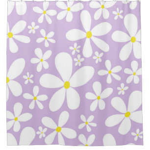 Retro Spring Daisies #1 #decor #art Shower Curtain
