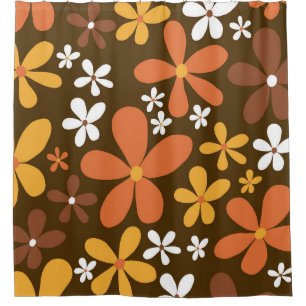 Retro Spring Daisies #2 #decor #art Shower Curtain