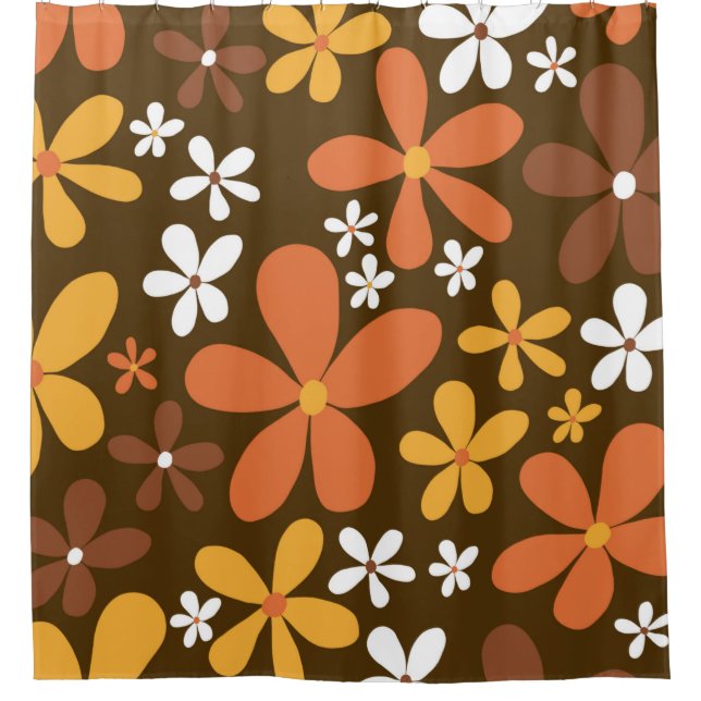 Retro Spring Daisies #2 #decor #art Shower Curtain (Front)