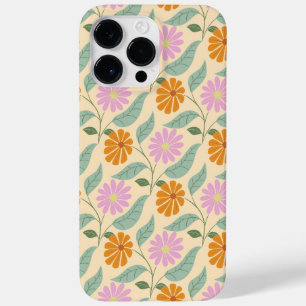 Retro spring flowers Case-Mate iPhone 14 pro max case