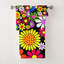Retro spring hippie flower power 