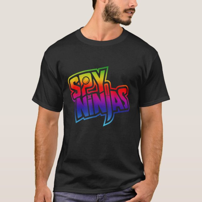 Retro Spy-Ninja Classic Arts Rainbows Essential Vi T-Shirt (Front)