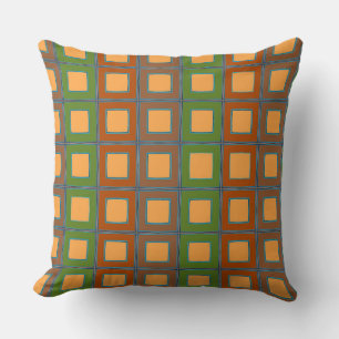 Retro Square Color Palette of the 1970s  Cushion