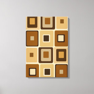 Retro Square on Canvas