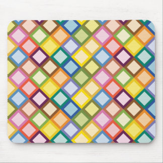 Retro Squares Bright Mousepad