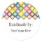Retro Squares Bright Sticker