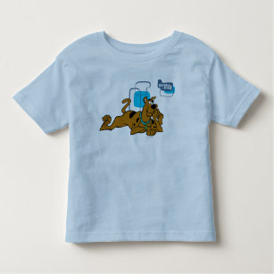 Retro Squares Scooby-Doo Lying Down Toddler T-Shirt
