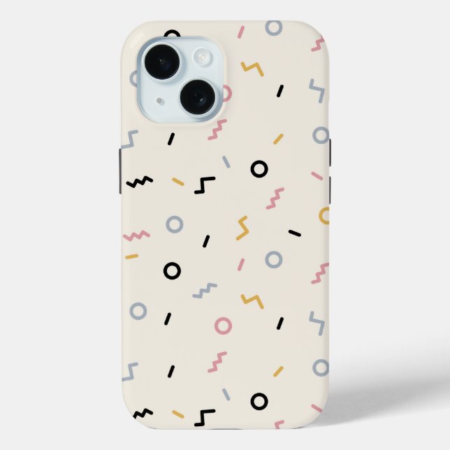 Retro Squiggle Pattern Case-Mate iPhone Case (Back)