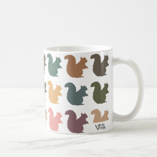 Retro Squirrel Drinkware Wildlife Animal Lover Gif Coffee Mug