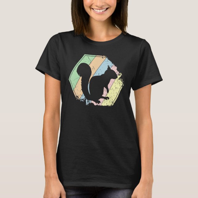 Retro Squirrel Vintage Chipmunk Tee (Front)