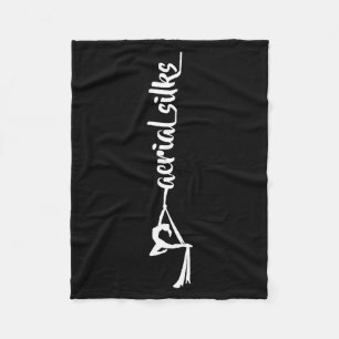 Retro Srt Aerial Silks Quote Funny Basic  Fleece Blanket