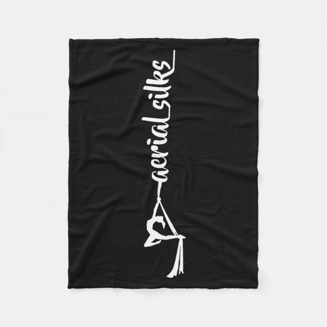 Retro Srt Aerial Silks Quote Funny Basic  Fleece Blanket (Front)