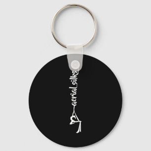 Retro Srt Aerial Silks Quote Funny Basic  Key Ring