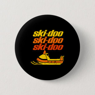 Retro Srt Quote Ski Doo Vintage Snowmobiles Funny  6 Cm Round Badge