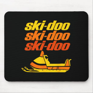 Retro Srt Quote Ski Doo Vintage Snowmobiles Funny  Mouse Mat