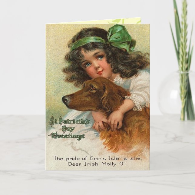 Retro St. Patrick's Day Greeting Card (Front)