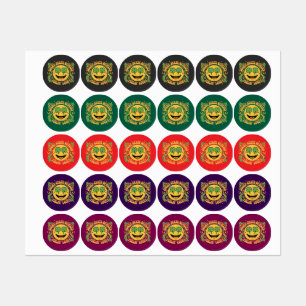 Retro St. Patrick's Day Smiley Face Lucky State 