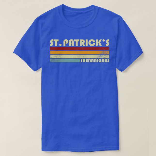 Retro St Patricks Shenanigans T-Shirt (Design Front)