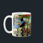 Retro St Petersburg Florida  Coffee Mug<br><div class="desc">Such a great retro postcard for St. Petersburg,  Florida repurposed!</div>