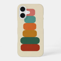 Retro Stacked Rounded Shapes