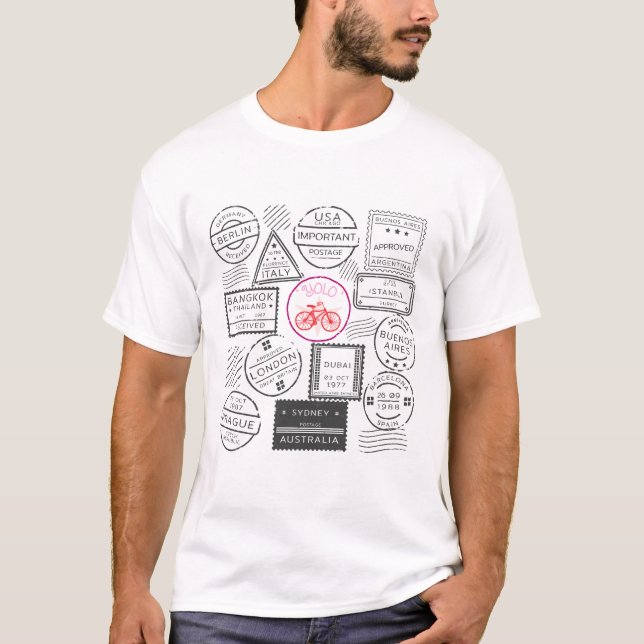 Retro Stamps T-Shirt (Front)