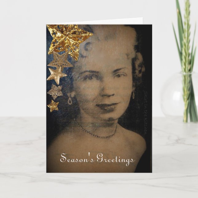 'Retro Star' Christmas Card (Front)