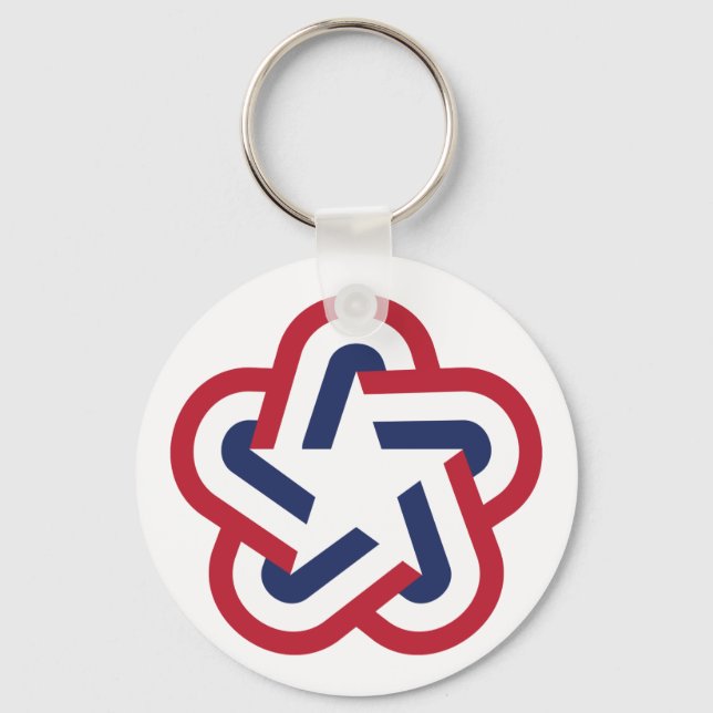 Retro Star Key Ring (Front)