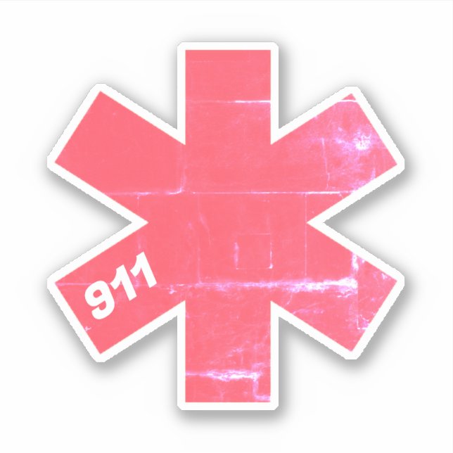  Retro Star of Life EMS 911 (Front)