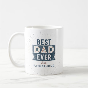 Retro Starburst Best Dad Ever Fatherhood Design Coffee Mug