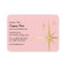 Retro Starburst Business Card - Pink