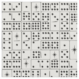 Retro Starburst Dominoes Fabric