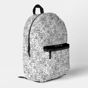 Retro Starburst Dominoes Printed Backpack