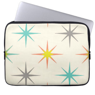 Retro Starburst Mid-Century Pattern Laptop Sleeve