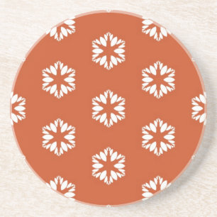 Retro Starburst Pattern Boho Decor Coaster