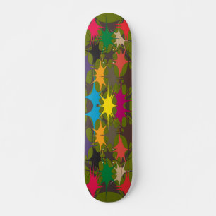 Retro Starburst Pop Skateboard