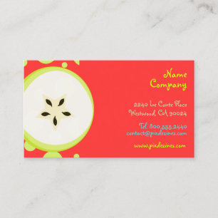 Retro Starfruit  Design / organic fruits Business Card