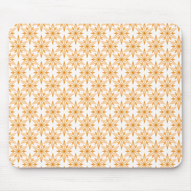 Retro Starlight Mousepad, Tangerine Mouse Mat (Front)